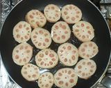 レンコン・ひき肉の簡単肉詰め♪はさみ焼き作り方7写真