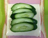 辛子バターで！ハムチーきゅうりサンド作り方5写真