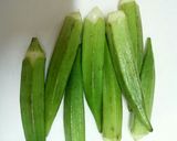 ☆オクラとめかぶのごま和え☆作り方1写真