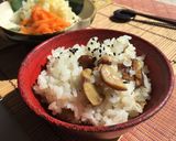昆布茶できまり✿うちの栗ご飯作り方6写真