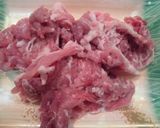 豚肉とピーマンのオイスターソース炒め作り方1写真