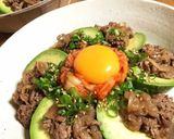 焼肉キムチ アボカド～ん！(丼)作り方3写真
