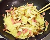 きのこ&ベーコンのイタリアン焼きそば♪作り方3写真