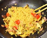 きのこ&ベーコンのイタリアン焼きそば♪作り方4写真
