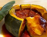 簡単☆丸ごと南瓜のパーティーグラタン♬作り方7写真