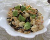 アボカドと豆腐の塩昆布卵丼作り方5写真