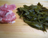茎わかめと味付けメンマの炒め物作り方1写真