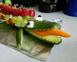 でっかいきゅうりでワニサラダ作り方1写真