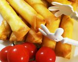 茹で卵と海老の春巻き*スプリングロール作り方7写真