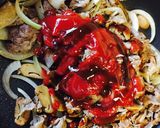 ぉ弁当に牛肉ケチャップ炒め❤︎作り方3写真