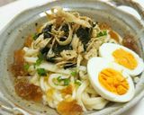 麺つゆ氷でひらひらごぼうの味噌マヨうどん作り方8写真