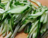 簡単♪豆苗ともやしとキュウリの酢の物作り方2写真