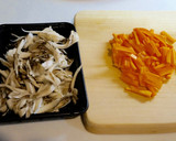 鶏そぼろ入り♪舞茸の炊き込み御飯作り方2写真