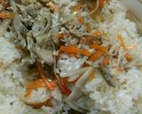 炊飯器であと混ぜおこわ作り方8写真