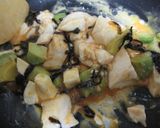アボカドと豆腐の塩昆布卵丼作り方4写真