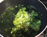 チンゲン菜とワカメと卵の焼肉スープ作り方3写真