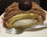 簡単ロールケーキでモンブラン作り方15写真