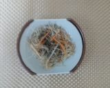 手抜き国産牛蒡のゴマドレッシング和え作り方2写真