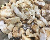 茹で鶏胸肉で！なんちゃってユッケ丼作り方5写真