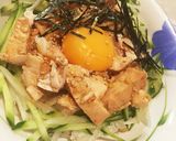 茹で鶏胸肉で！なんちゃってユッケ丼作り方6写真