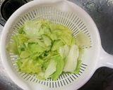 簡単♪パパッと納豆レタスチャーハン*作り方2写真