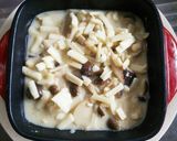 簡単♡豆乳de鶏肉＆きのこのグラタン♪作り方4写真