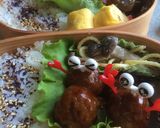 刺すだけで可愛いキャラ弁というかキャニ弁作り方1写真