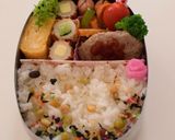 【キャラ弁】カットチーズのネコちゃん弁当作り方1写真