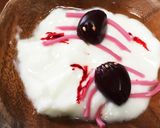 ハロウィンに!コロロで蜘蛛ヨーグルト作り方5写真