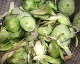 胡瓜と茗荷の酒粕和え作り方1写真