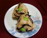 豆に頑張り♡よろこんぶおにぎり　作り方4写真