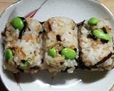 豆に頑張り♡よろこんぶおにぎり　作り方5写真