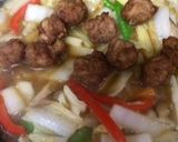 竜田揚げ入り中華丼作り方3写真