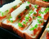 ＊子どもといっしょにピザトースト＊作り方4写真