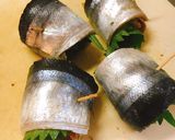 梅しそ秋刀魚ロールの切り昆布おろし煮作り方6写真