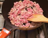 枝豆入り豚肉ガーリックチャーハン作り方3写真