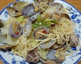 あさりとキャベツの酒蒸しパスタ♪作り方6写真