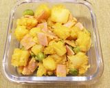 じゃがいもと枝豆とロースハムのサラダ作り方4写真