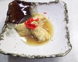 豚骨スープ湯葉巻きけんちん蒸し作り方2写真