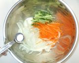 鶏むね肉の甘酢漬け♪簡単サラダ仕立て作り方4写真