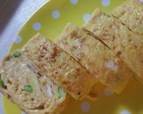 桜海老と梅干しと枝豆の卵焼き♪お弁当作り方4写真