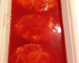 レンチンで簡単♥️トマト煮込みハンバーグ作り方5写真