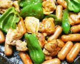 鶏肉とピーマンのケチャップ炒め♪お弁当に作り方8写真