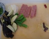 旨い!!ナスオクラベーの夏野菜パスタ♪作り方1写真
