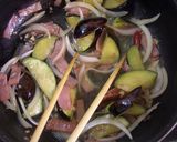 旨い!!ナスオクラベーの夏野菜パスタ♪作り方3写真