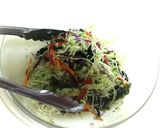 ひとりで食べる時のトストサラダの基本♪作り方2写真