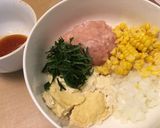 大葉香る♡コーンの照り焼きお豆乳バーグ♬作り方1写真