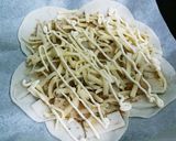 パリッ！餃子の皮で和風ピザ風♪作り方4写真
