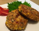 大葉香る♡コーンの照り焼きお豆乳バーグ♬作り方8写真