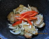骨付き肉の味ぽん炒め😋作り方2写真